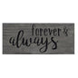 Forever & Always Engraved Sign 8"  (Pack of 4)