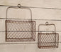 2/Set Chicken Wire Wall Baskets