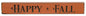 Happy Fall Engraved Block Orange 12"  (Pack of 4)