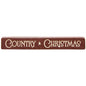 Country Christmas Engraved Block 12" (Pack of 4)