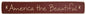 America Engraved Block 12" (Pack of 4)