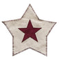 Red Star-Shaped Mat (Pack of 4)