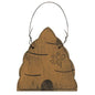 Wooden Beehive Ornament  (Pack of 4)