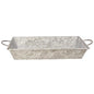 Galvanized Metal Tray w/ Handles