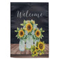 Welcome Sunflowers Garden Flag (Pack of 2)