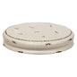 White Distressed Double Candle Plate 10"