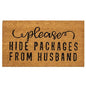 Please Hide Packages Door Mat 30x18