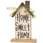 "Home Sweet Home" Wooden Farmhouse on Base