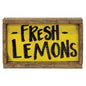 Fresh Lemons Lath Framed Sign