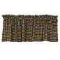 ^^Black Check Valance