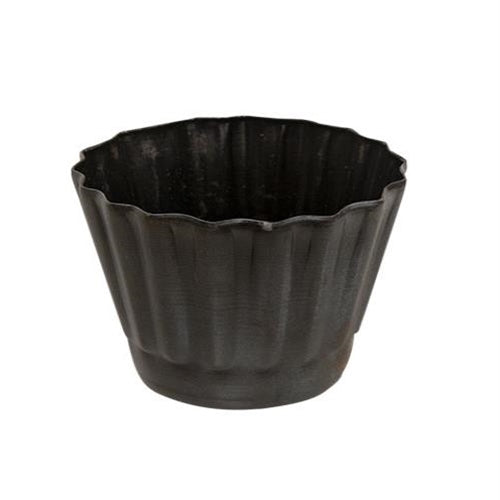 Fluted Tin Candle Holder (Pack of 4)