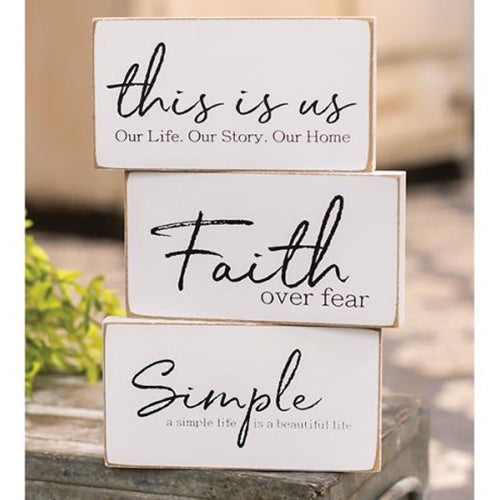 Faith Over Fear Block 3 asstd. (Pack of 4)
