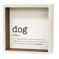 Dog Definition Shadowbox Sign (Pack of 4)