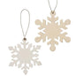 Wood Snowflake Ornament 2 Asstd. (Pack of 4)