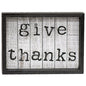 Give Thanks Shiplap Box Sign (Pack of 2)