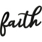 Hanging Black Script Faith Sign (Pack of 4)