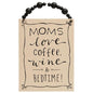Moms Love Coffee Beaded Sign (Pack of 4)