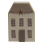 Distressed Primitive Saltbox Sitter (Pack of 4)