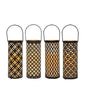 Black & Gold Metal Lantern 4 Asstd.