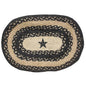 Primitive Pewter Star Braided Placemat (Pack of 2)