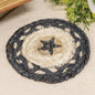 Primitive Pewter Star Braided Coaster (Pack of 4)