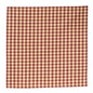 Burgundy & Tan Check Fabric Napkin (Pack of 4)