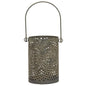 Antiqued Gray Can Lantern 4.5"H (Pack of 2)