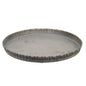 Antiqued Gray Fluted Candle Pan 7.5" (Pack of 4)