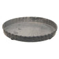 Antiqued Gray Fluted Candle Pan 5" (Pack of 4)