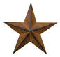 Rust & Black Finish Barn Star 12" (Pack of 4)