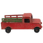 Winter Red Pickup Truck