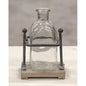 Wood and Iron Bottle Holder With 1 Bottle (Pack of 4)