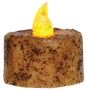 Burnt Ivory Timer Tealight  (Pack of 4)