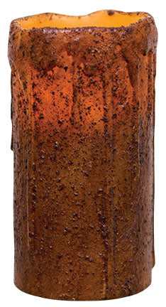 6" Burnt Mustard Remote Pillar