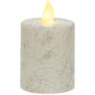 Rustic White Pillar Candle 2.5" x 4" (Pack of 4)