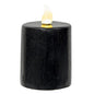 Black Gloss Pillar Candle 2.5" x 4"  (Pack of 4)