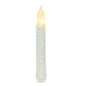 6" Rustic White Timer Taper (Pack of 4)