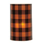Orange Large Buffalo Check Pillar 3x5" (Pack of 2)
