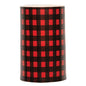 Red Small Buffalo Check Pillar 3x5" (Pack of 2)