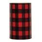 Red Large Buffalo Check Pillar 3x5" (Pack of 2)
