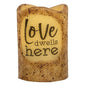 Love Dwells Here Pillar 3x4.5" (Pack of 2)