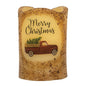 Merry Christmas Truck Pillar 3x4.5"