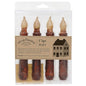 4/Pkg Burnt Burgundy LED Tapers