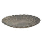 Graywashed Tin Fluted Candle Pan 5.5"  (Pack of 4)