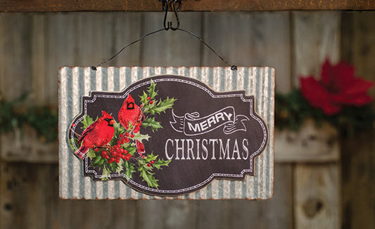 Christmas Cardinal Corrugated Sign (Pack of 2)