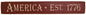 America 1776 Engraved Sign  (Pack of 4)