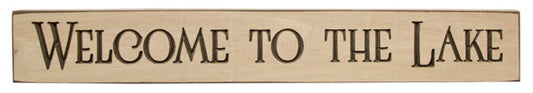Welcome To The Lake Engraved Sign (Pack of 2)