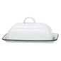 Black Rim Enamel Butter Dish