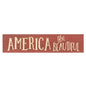 America the Beautiful Engraved Sign Barn Red 24" (Pack of 2)