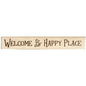 Welcome to Our Happy Place Engraved Sign 24" (Pack of 2)